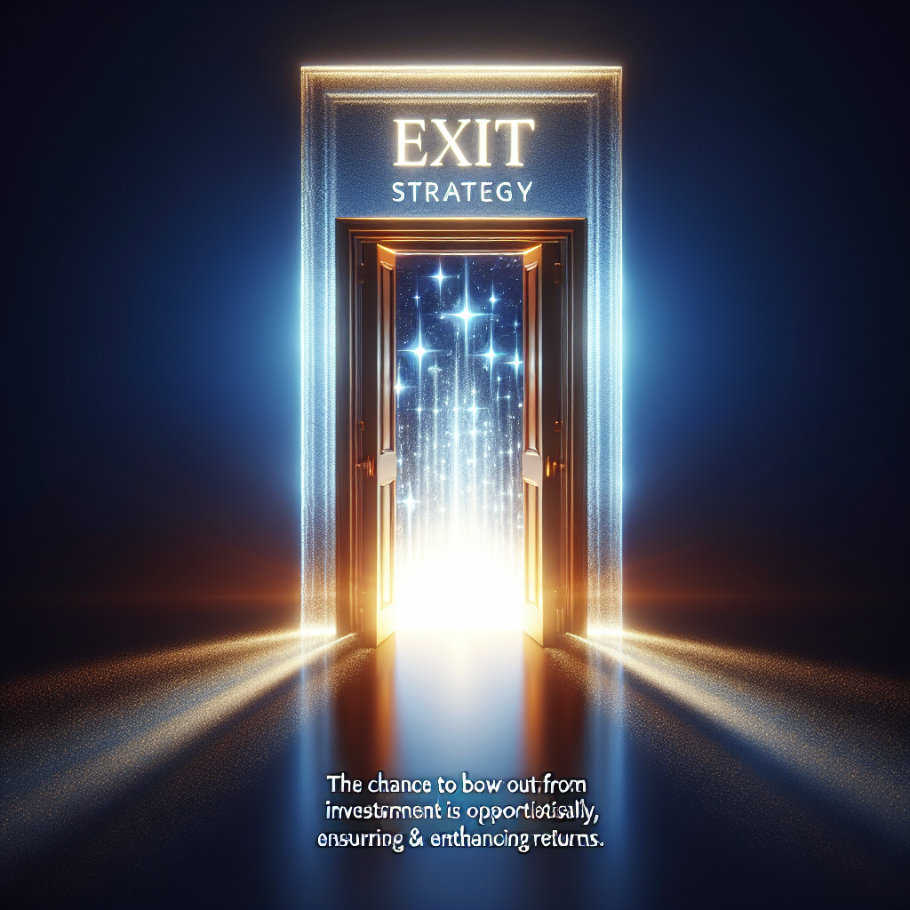 exit plan develop a clear exit strategy for each investment
