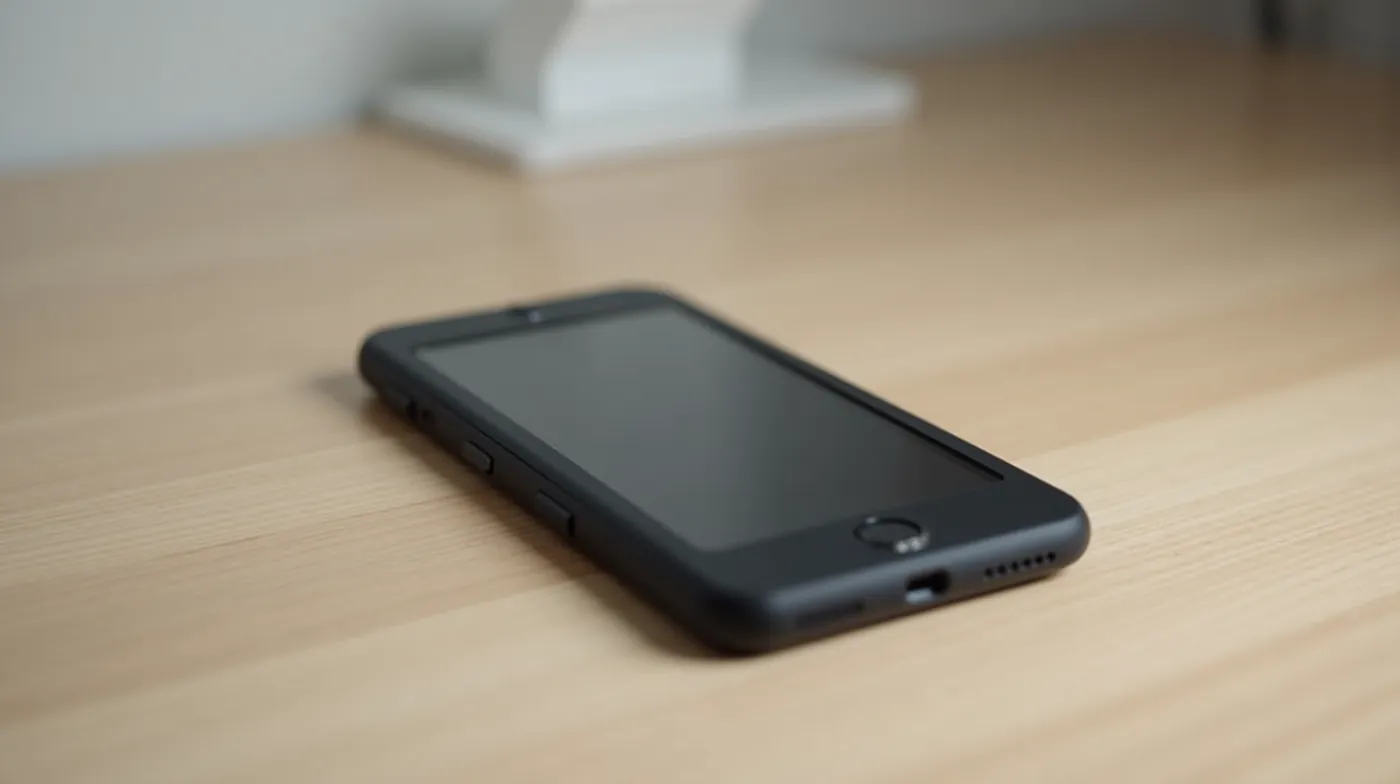 How to Invest in Crypto in 2026: Step-by-Step Beginner Guide 1 professional editorial product photograph of a sleek matte black hardware crypto wallet device with a small blank screen